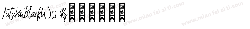 FuturaBlackW03 Rg字体转换
